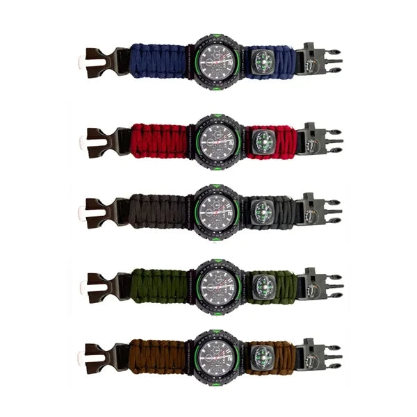 Outdoor Survival Paracord Watch