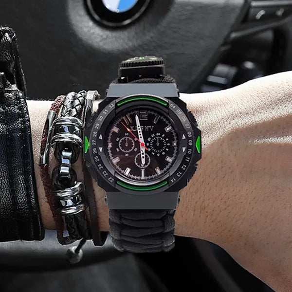 Outdoor Survival Paracord Watch