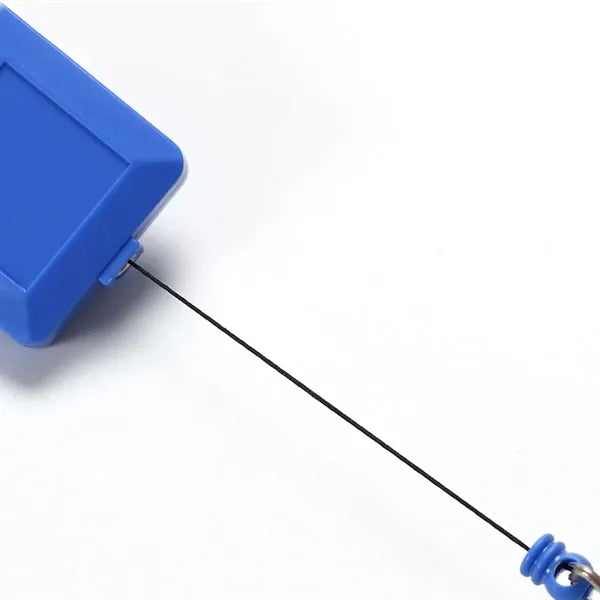 Translucent Square Retractable Badge Reel with Vinyl Strap