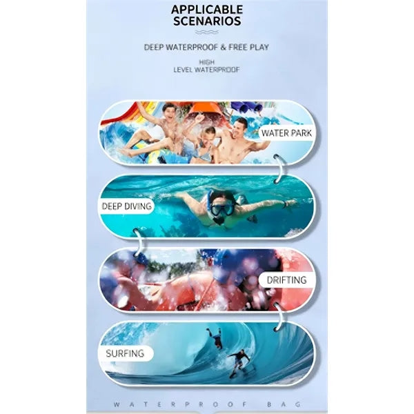 Waterproof Phone Pouch Touchscreen Swim Dry Bag