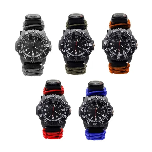 Outdoor Paracord Survival Watch