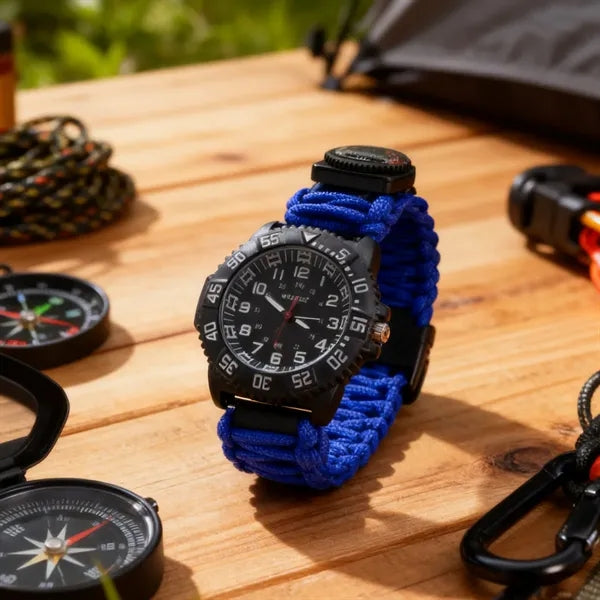Outdoor Paracord Survival Watch