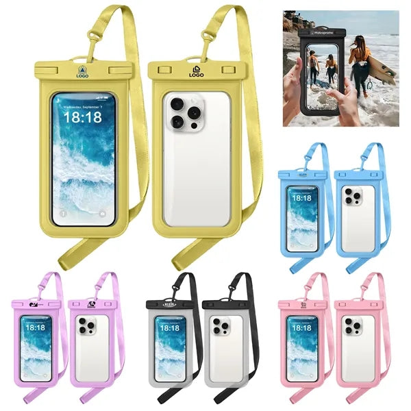 Logo Waterproof Phone Pouch Touchscreen Dry Bag