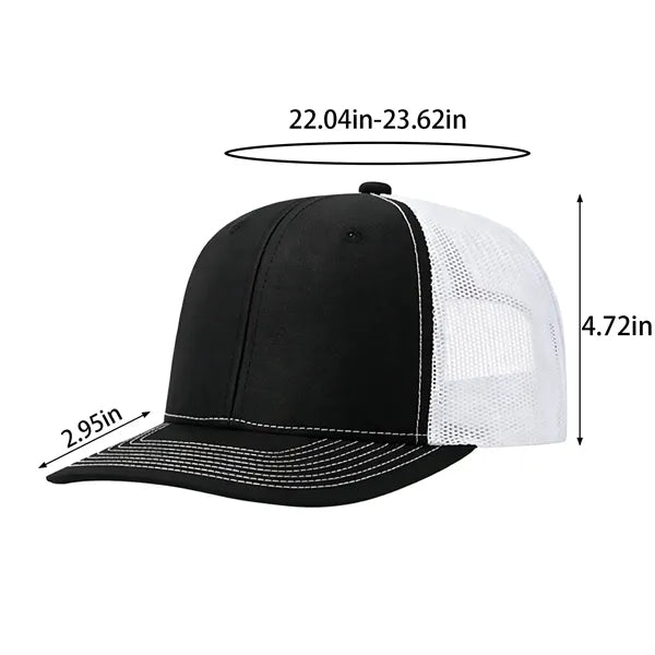 Six piece snap on truck hat