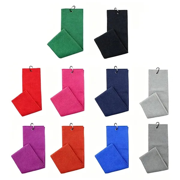 Microfiber Golf Towel with Carabiner Custom Logo
