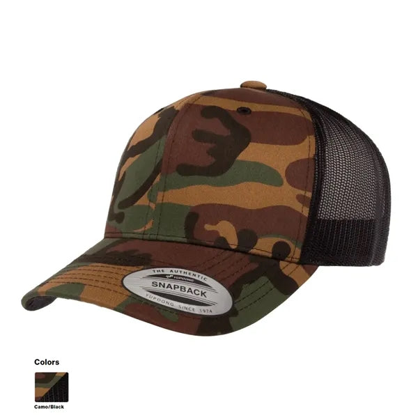 Flexfit YP Classics Retro Trucker Camo Snapback Cap