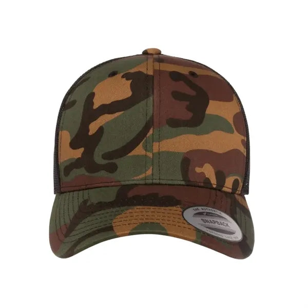 Flexfit YP Classics Retro Trucker Camo Snapback Cap