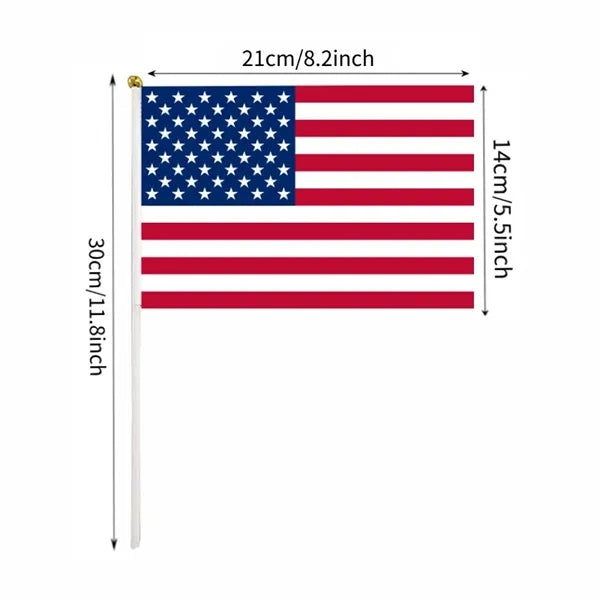 Hand Cranked Small Flag, Manual Wave Flag for Events