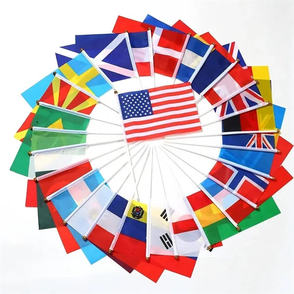 Hand Cranked Small Flag, Manual Wave Flag for Events