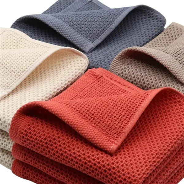 13*13" Waffle Weave Kitchen Towel Absorbent Drying Cloth