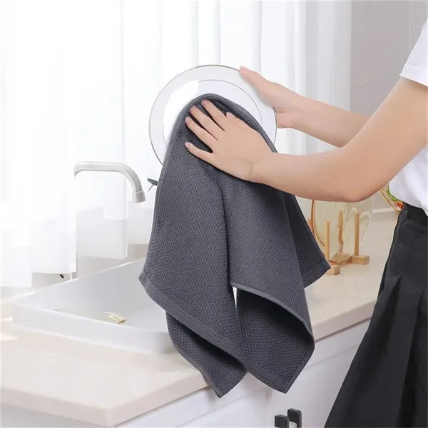 13*13" Waffle Weave Kitchen Towel Absorbent Drying Cloth