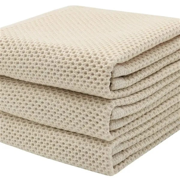 13*13" Waffle Weave Kitchen Towel Absorbent Drying Cloth