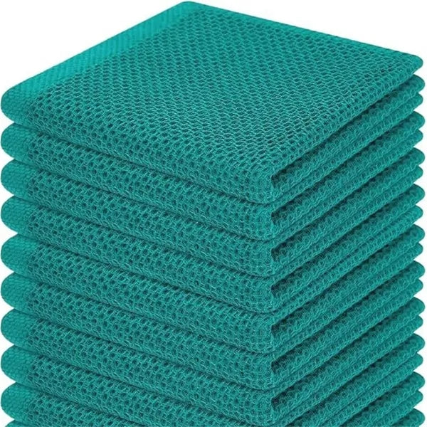 13*13" Waffle Weave Kitchen Towel Absorbent Drying Cloth