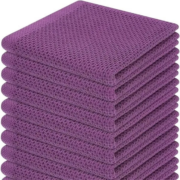 13*13" Waffle Weave Kitchen Towel Absorbent Drying Cloth