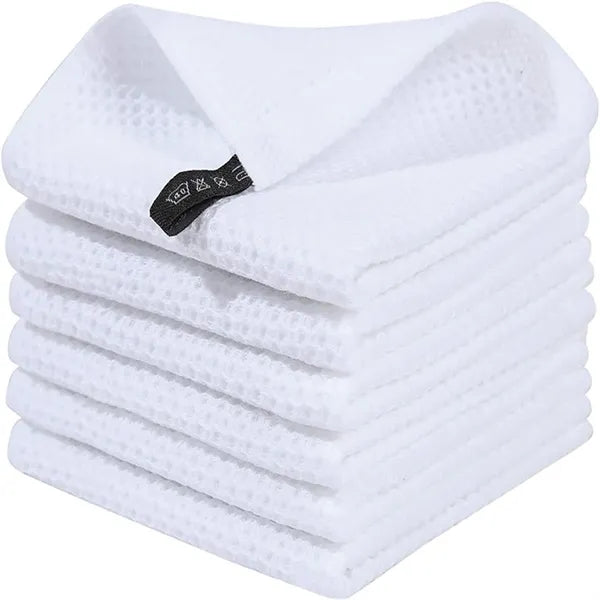 13*13" Waffle Weave Kitchen Towel Absorbent Drying Cloth
