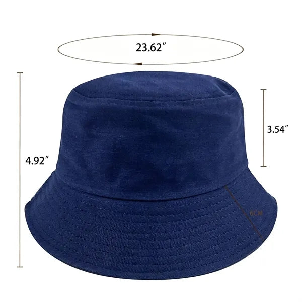 Fashion Cotton Bucket Hat with Chin Strap