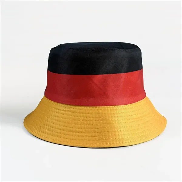 Country Flag Print Bucket Hat Summer Sun Fisherman Cap