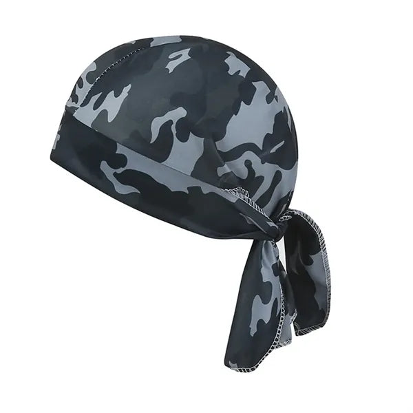 Camouflage Durag Headwrap Breathable Skull Cap Outdoor Use