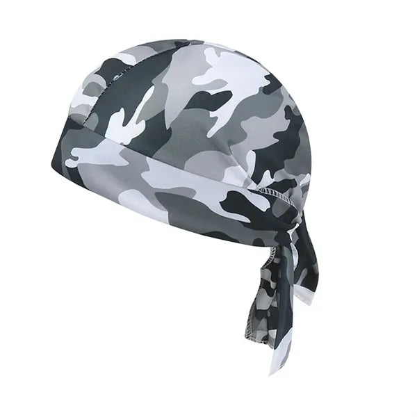 Camouflage Durag Headwrap Breathable Skull Cap Outdoor Use