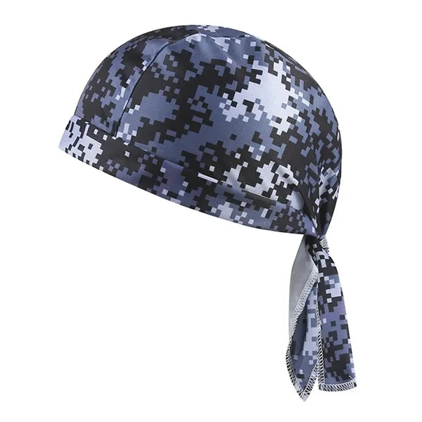 Camouflage Durag Headwrap Breathable Skull Cap Outdoor Use