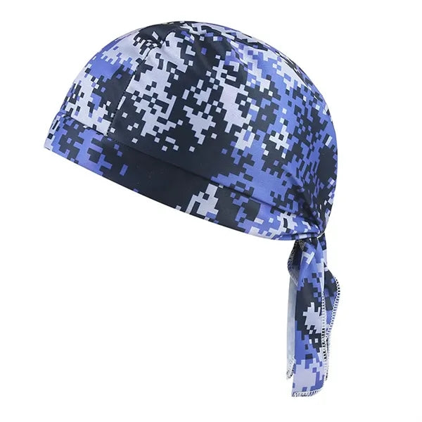 Camouflage Durag Headwrap Breathable Skull Cap Outdoor Use