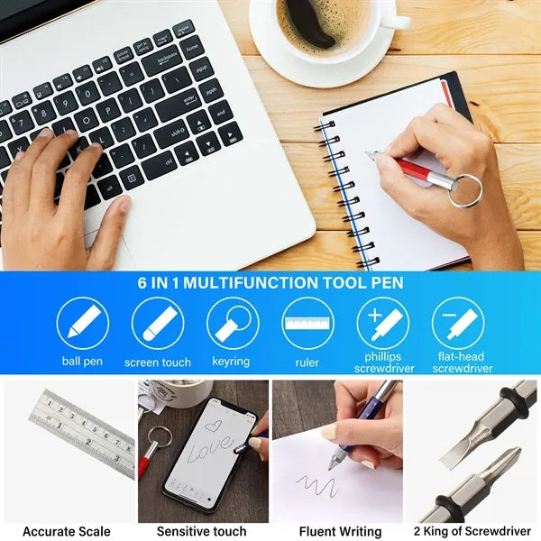 6 in 1 Multitool Tech Tool Pen
