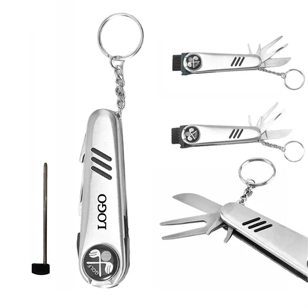 6 in 1 Golf Multifunctional Divot Repair Tool