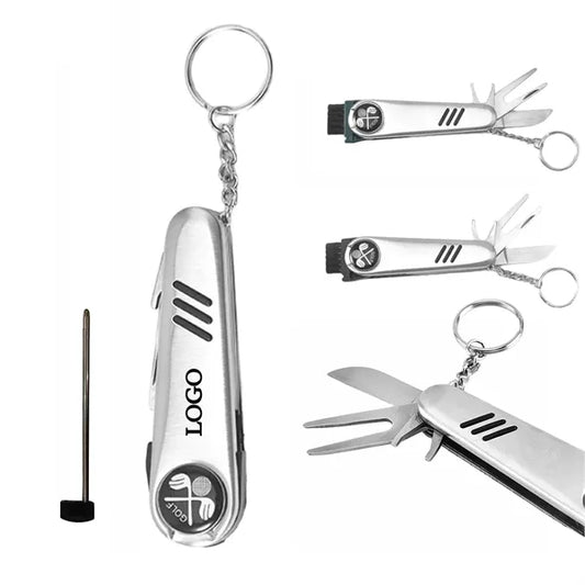 6 in 1 Golf Multifunctional Divot Repair Tool