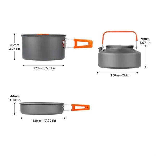 2-3 Person Camping Cookware Set