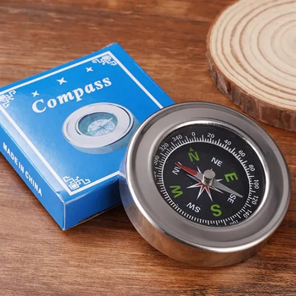 Mini Round Metal Compass