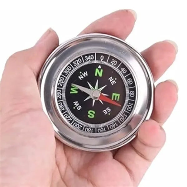 Mini Round Metal Compass