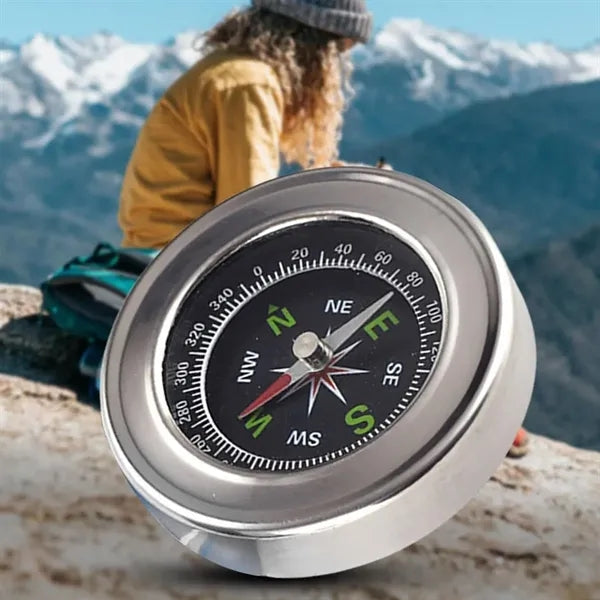 Mini Round Metal Compass