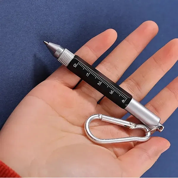 6 In 1 Multi Function Tool Pen With Key Ring