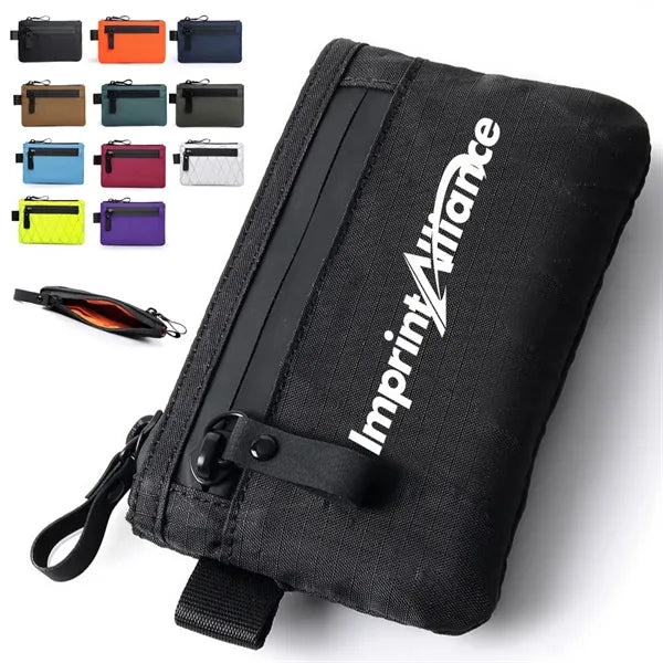 Wear Resistant RFID Blocking Zippered Wallet Pouch