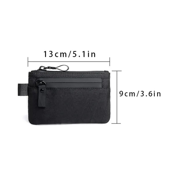 Wear Resistant RFID Blocking Zippered Wallet Pouch