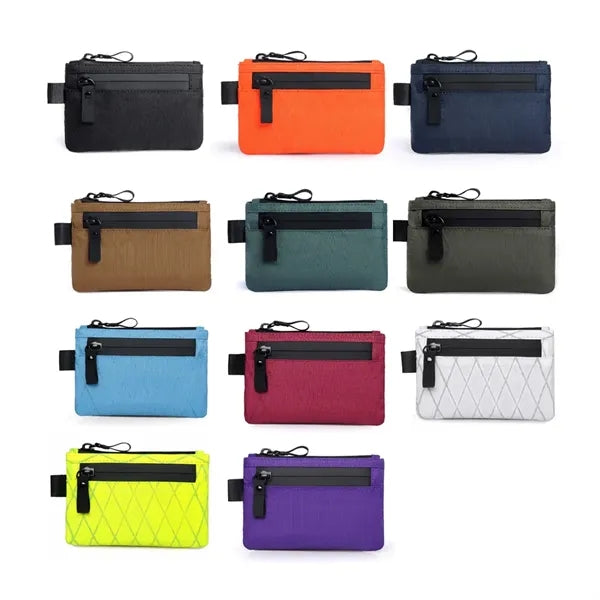 Wear Resistant RFID Blocking Zippered Wallet Pouch