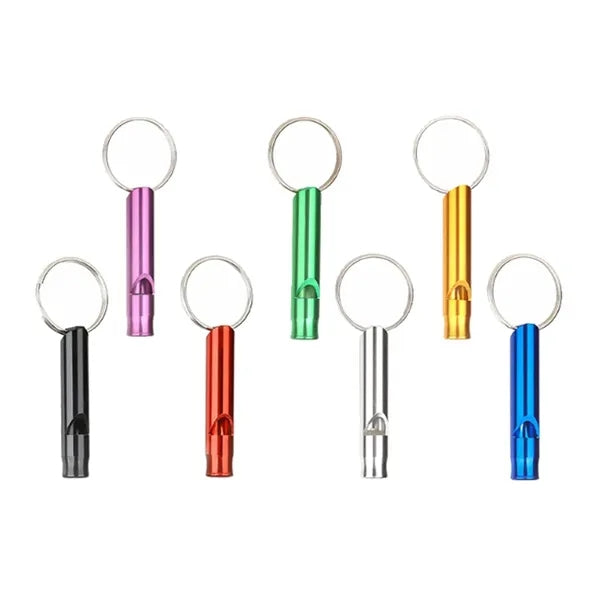 Aluminum Emergency Whistle Keychain
