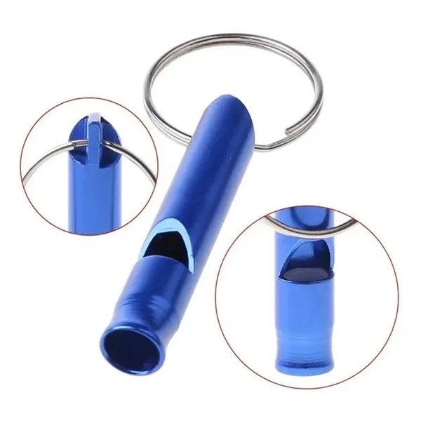 Aluminum Emergency Whistle Keychain