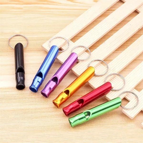 Aluminum Emergency Whistle Keychain