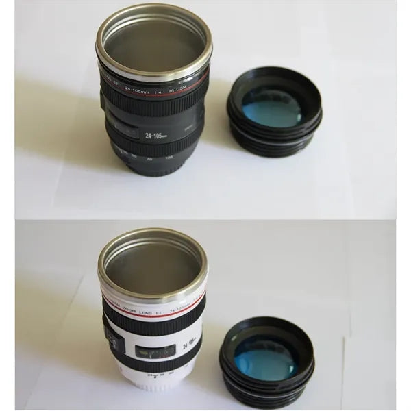 Camera Lens Coffee Mug Stainless Steel Travel Cup