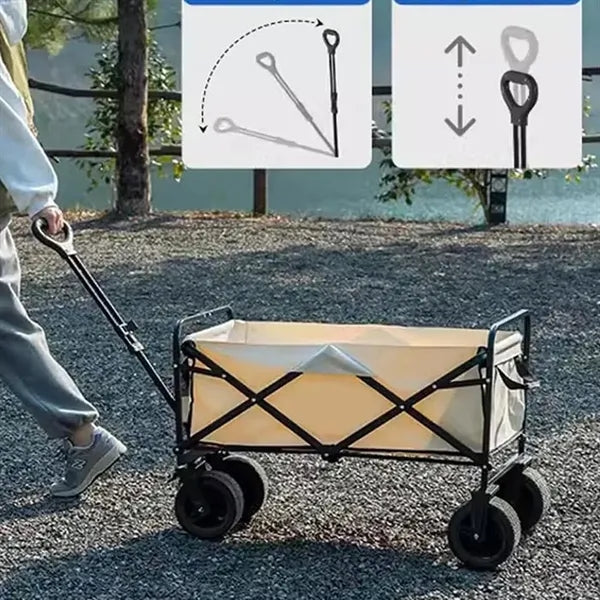 Foldable Outdoor Wagon Cart with Table