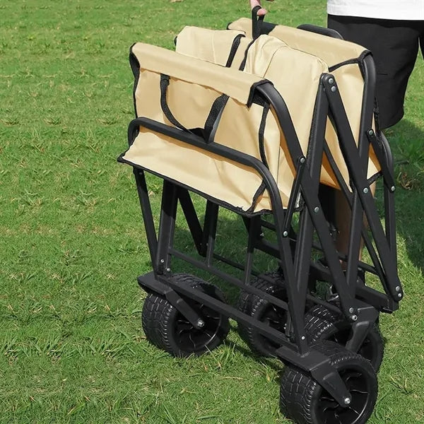 Foldable Outdoor Wagon Cart with Table
