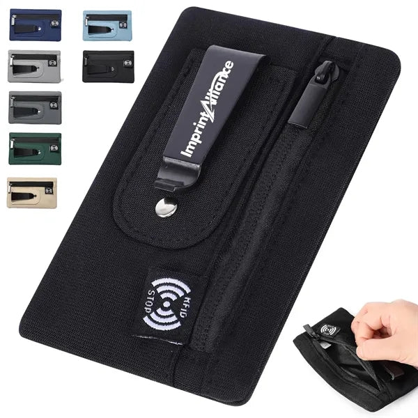 Hidden RFID Blocking Travel Money Clip Waist Pouch