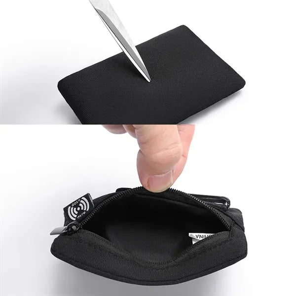 Hidden RFID Blocking Travel Money Clip Waist Pouch