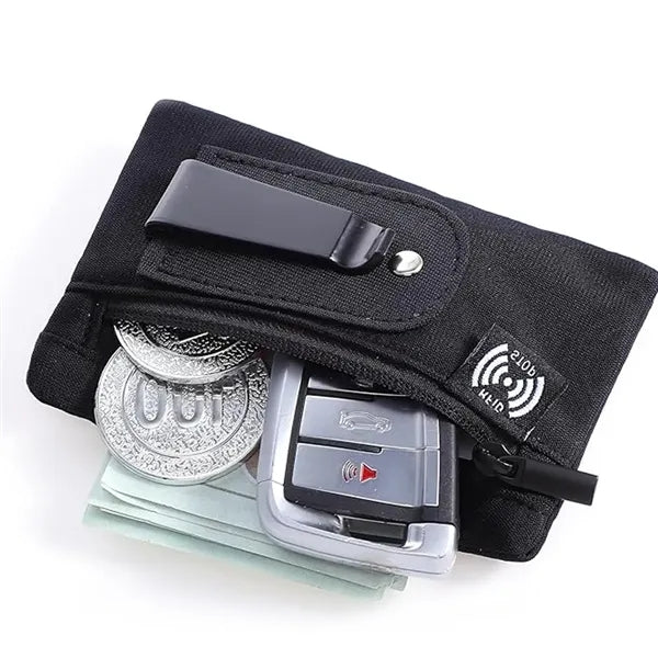 Hidden RFID Blocking Travel Money Clip Waist Pouch