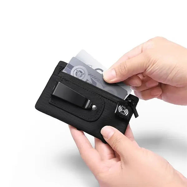 Hidden RFID Blocking Travel Money Clip Waist Pouch