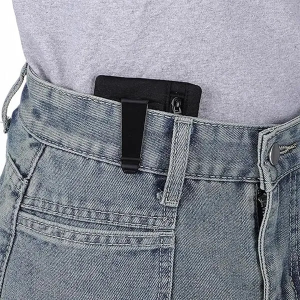 Hidden RFID Blocking Travel Money Clip Waist Pouch