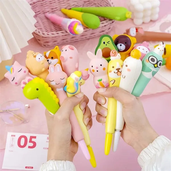 Animal Squishy Fun Pens for Kids & Teens