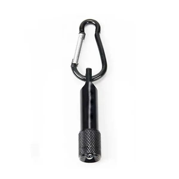 2-in-1 Metal Flashlight Keychain