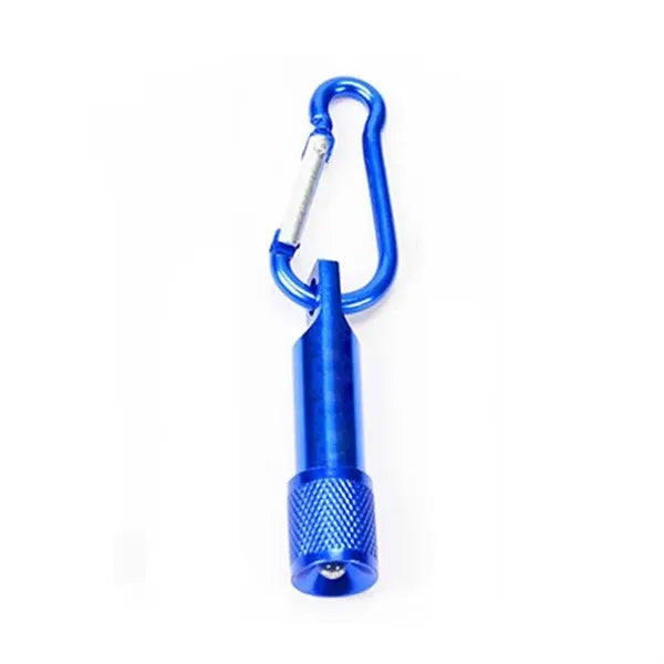 2-in-1 Metal Flashlight Keychain